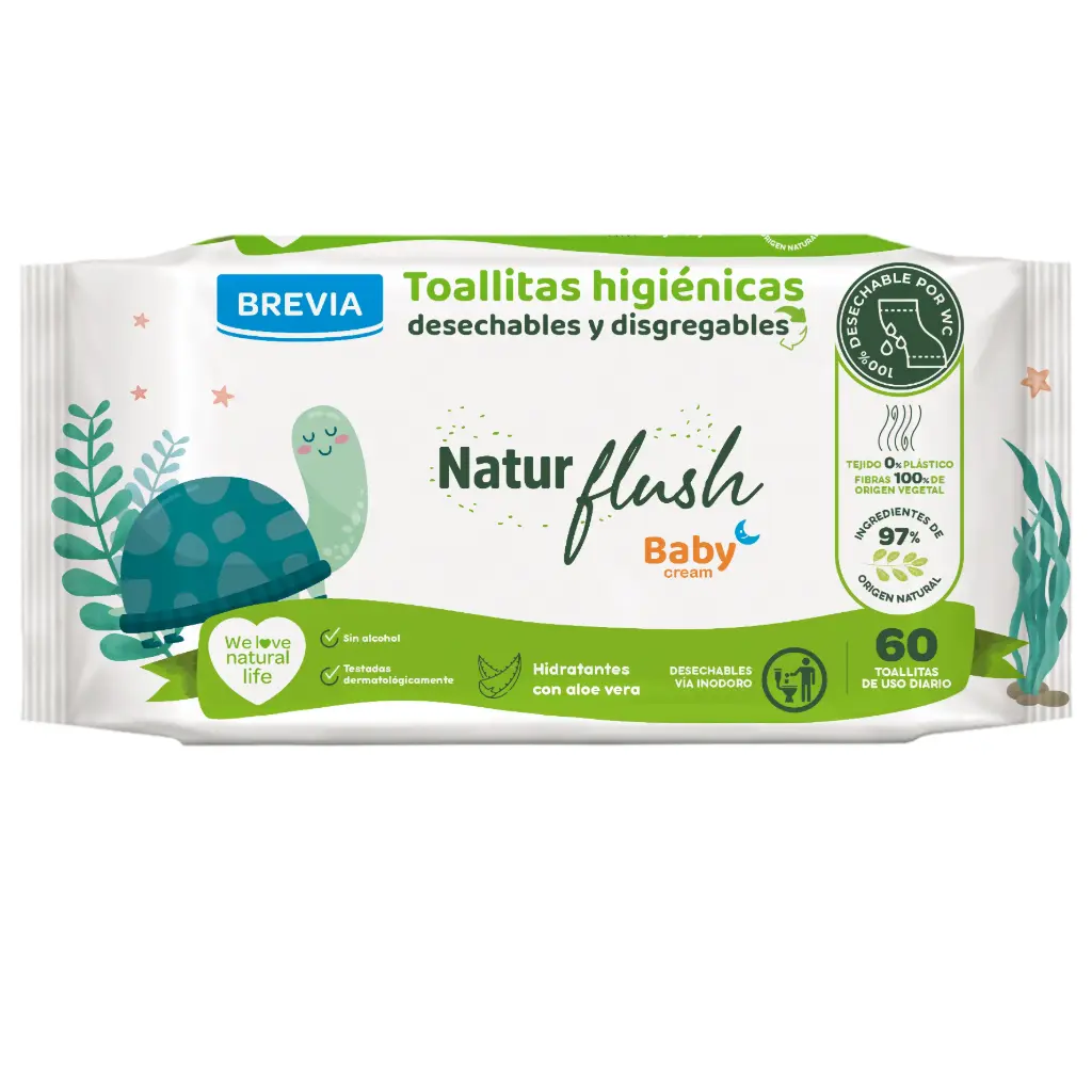T BEBE BABYCREAM NATUR FLUSH 60UD. 