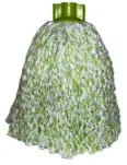 [009] TRENZETA DE MICROFIBRA BICOLOR BLANCO VERDE